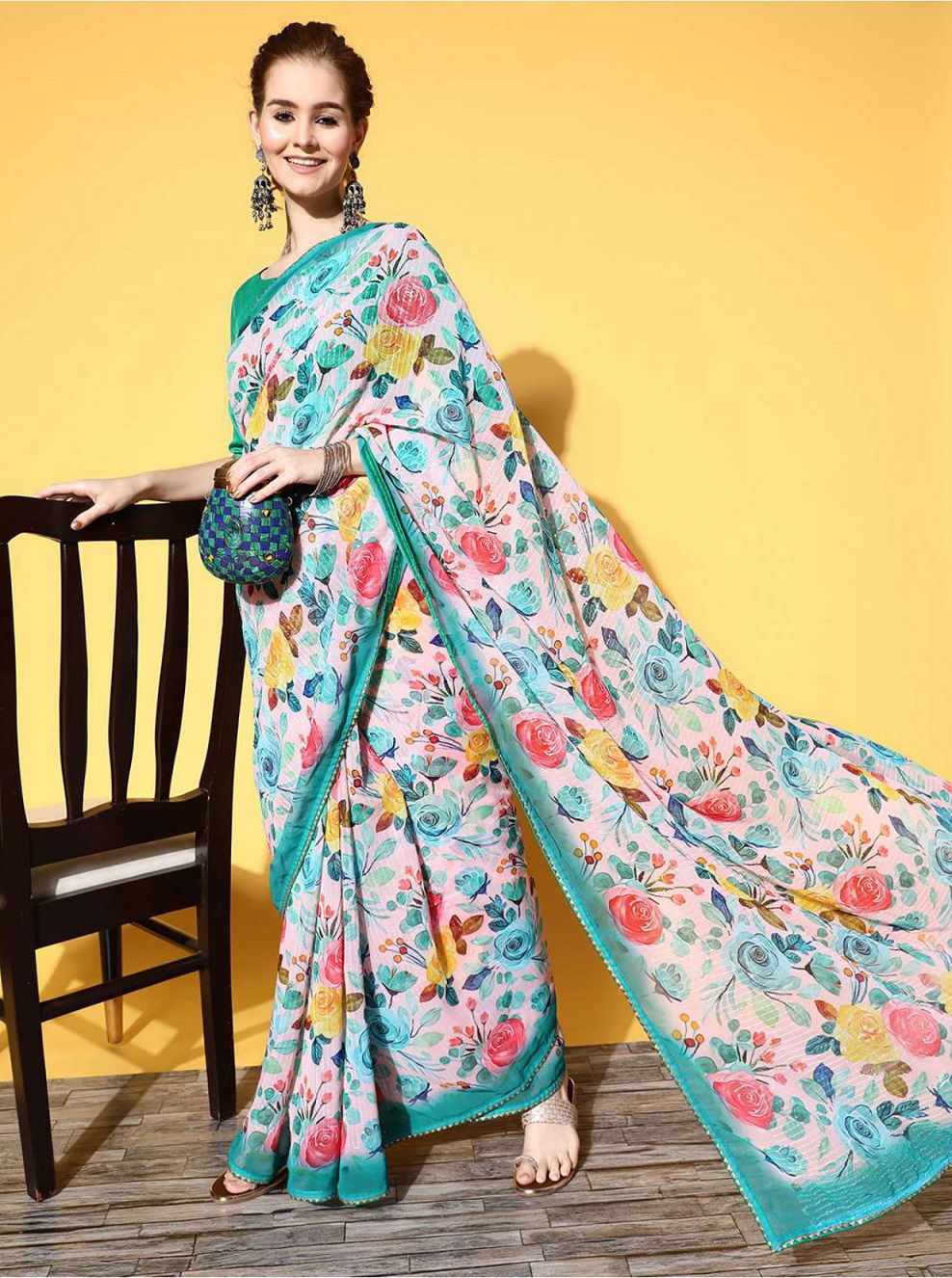 Ziva 9 Designer Wholesale Georgette Saree Collection